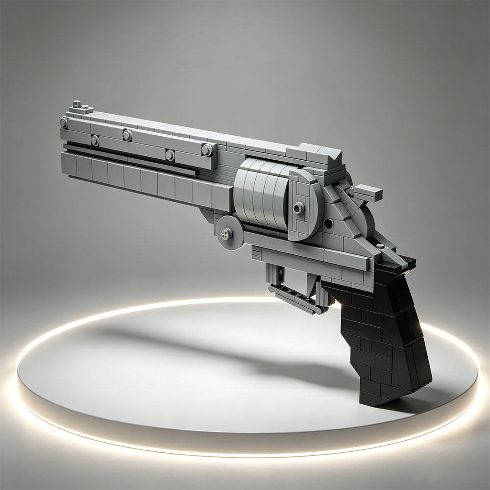 Model Kit Revolver - Blocos de Montar MOC: Modelo de