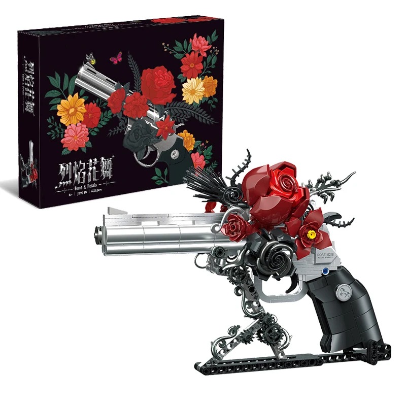 Model Kit Revolver - Conjunto de Blocos de Montar Revólver