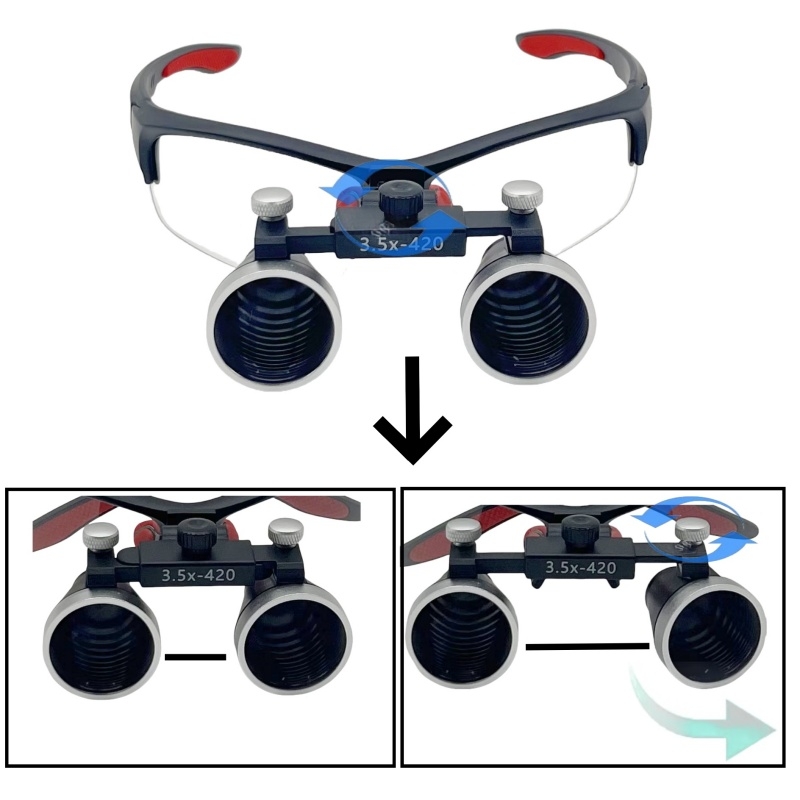 Magnifier With Light - 2.5x /3.5x lupas binoculares médicas dentárias