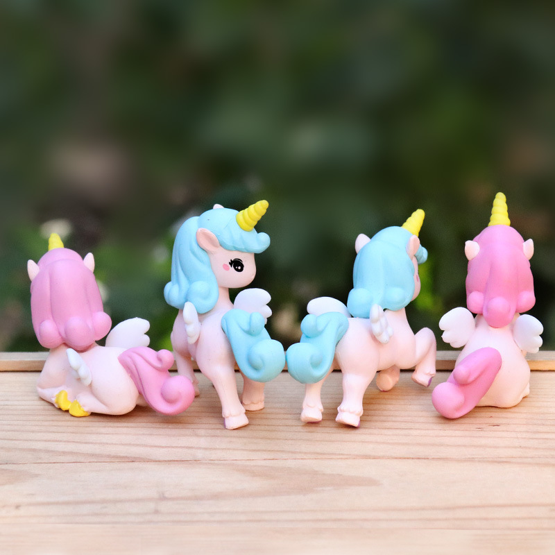 Conjunto de 4 peças de figuras - Model Kit Unicorn avaliação e preço
