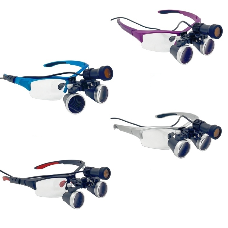2.5x /3.5x lupas binoculares m - Magnifier With Light avaliação e preço